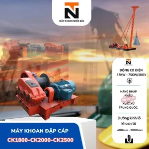 Máy khoan đập cáp CK1800